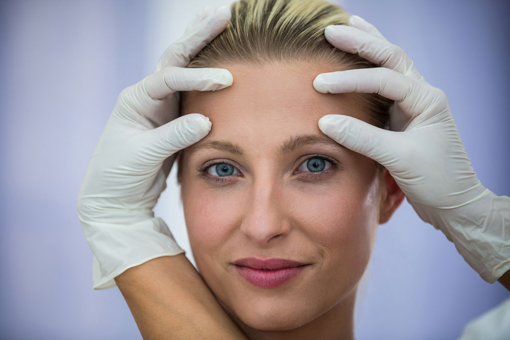 Aplicación de botox en la frente